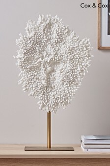Cox & Cox White Faux Standing Tall Coral