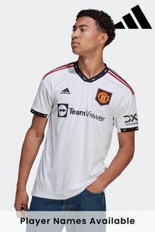 adidas Adult Manchester United 22/23 Away White Jersey (A10561) | £70