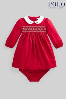 Polo Ralph Lauren Baby Red Holiday Dress