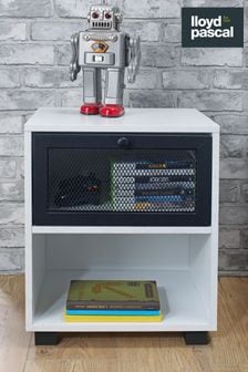 1 Drawer Bedside Table With Black Mesh Drawer By Lloyd Pascal