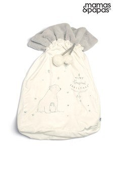 Mamas & Papas White Treasured Christmas Supersize Sack (A11531) | £25