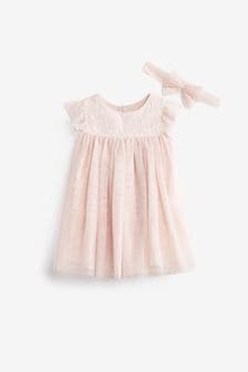 Pink Baby Prom Dress (0mths-2yrs) (A13052) | £15 - £17