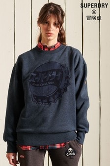 Superdry Blue Workwear Crew Sweatshirt