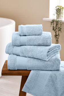 Soft Blue Egyptian Cotton Towel