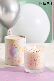 Multi Happy Birthday Balloon Candle (A13483) | £8