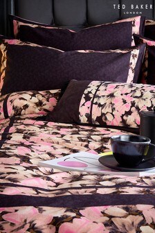 Ted Baker Set of 2 Pink Smudge Floral Pillowcases