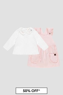 Carrement Beau Baby Girls Pink Dress