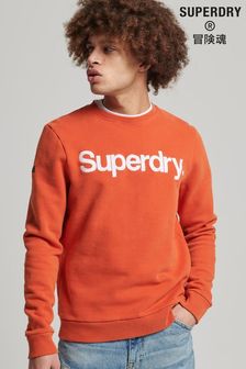 Superdry Orange Vintage Classic Crew Sweatshirt