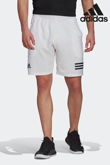 adidas White Club Tennis 3 Stripes Shorts (A16749) | £35