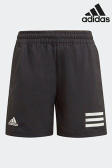 adidas Black Club Tennis 3-Stripes Shorts (A17681) | £22