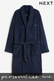 Navy Personalised Dressing Gown (A17901) | £33.50