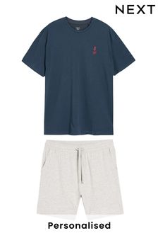 Navy Personalised Pyjama/Loungewear Set (A17942) | £21.50 - £23.50