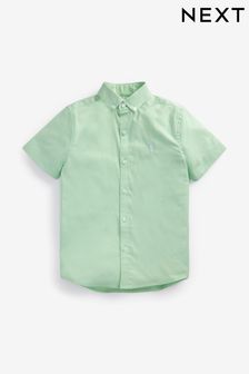 Mint Green Short Sleeve Oxford Shirt (3-16yrs) (A18295) | £12 - £17