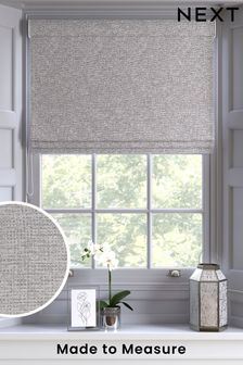 Natural Textured Chenille Made to Measure Roman Blind