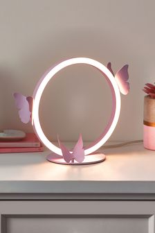 Purple Butterfly LED Table Light