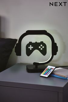 Black Gamer Controller LED Table Light