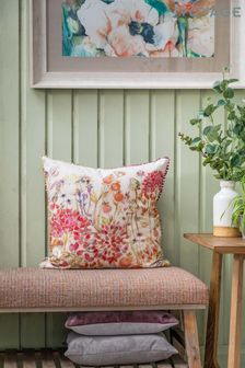 Voyage Red Hedgerow Cushion