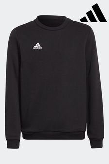 adidas Black Entrada 22 Junior Crew Sweatshirt (A21184) | £18
