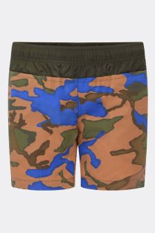 Moncler Enfant Boys Camouflage Print Swim Shorts