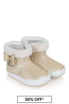 Mayoral Baby Girl Champagne Booties