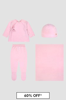 Paz Rodriguez Baby Girls Pink Sleepsuit Gift Set