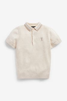 Textured Knit Polo Shirt (3-16yrs)
