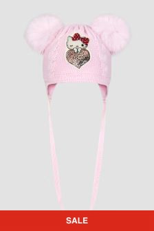 Monnalisa Baby Girls Wool Hat