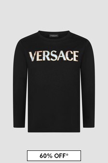 Versace Kids Black T-Shirt