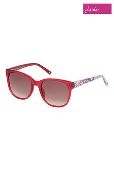 Joules Crystal Red Large Fashion Sunglasses