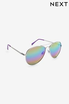 Silver Aviator Style Sunglasses III (A26788) | £7 - £8