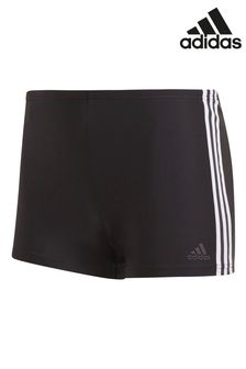 adidas Black 3 Stripe Swim Shorts