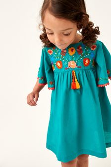 Embroidered Kaftan Dress (3mths-10yrs)