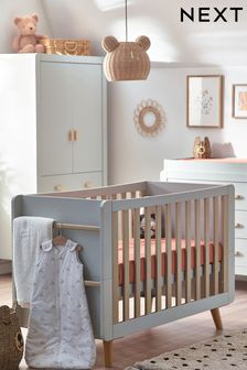 Alix scandi Grey Cot to Toddler Bed