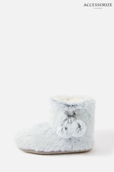 Accessorize Grey Supersoft Slipper Boots (A29251) | £25