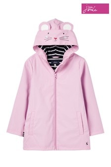 Joules Pink Riverside Showerproof Character Raincoat