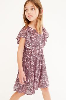 Sequin Tiered Dress (3-16yrs)