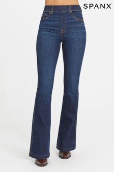 Spanx Blue Clean Denim Flare Jeans