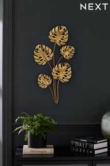 Gold Leaf Wall Plaque
