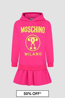 Moschino Kids Girls Pink Dress