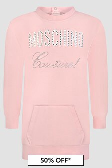 Moschino Kids Baby Girls Pink Dress