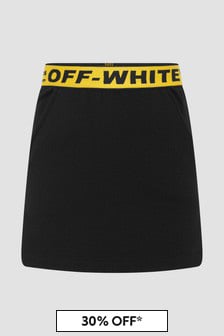 Off White Girls Black Skirt