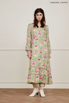 Fabienne Chapot Marilou Green Midi Dress (A36655) | £220