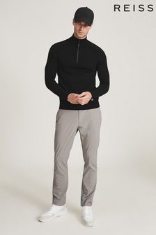 Reiss Affleck Stretch Merino Zip Neck Jumper (A36950) | £125