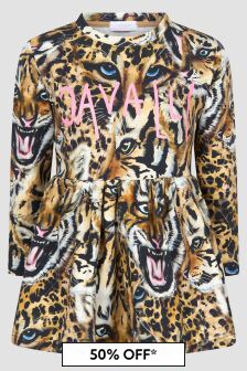 Roberto Cavalli Girls Leopard Print Dress