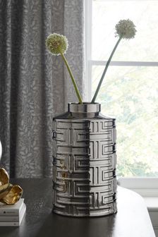 Silver Grosvenor Metallic Ginger Jar Vase