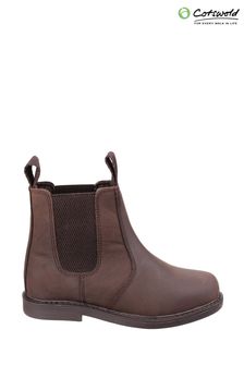 Cotswold Camberwell Pull On Dealer Brown Boots