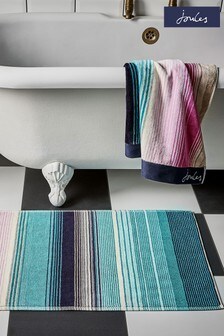 Joules Multicolour Cotton Stripe Bath Mat