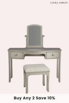 Pale French Grey Broughton 2 Drawer Dressing Table Set