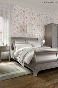 Broughton Pale French Grey Sleigh Bed