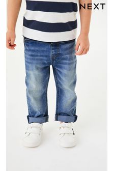 Light Blue Regular Fit Comfort Stretch Jeans (3mths-7yrs) (A40677) | £11 - £13